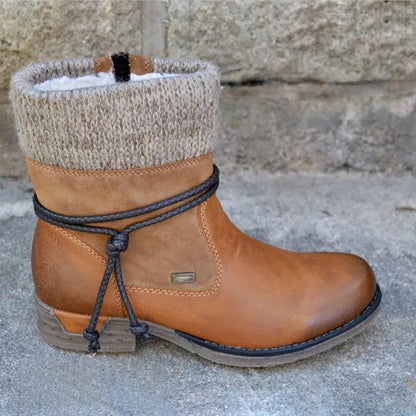 Stylische Retro-Stiefel Flach