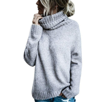 Bequemer Rollkragenpullover Weich Dickstrick
