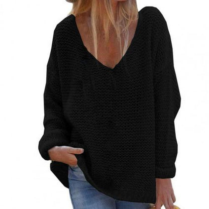 Kuschelige Strickpullover Damen Oversized Weich Warm