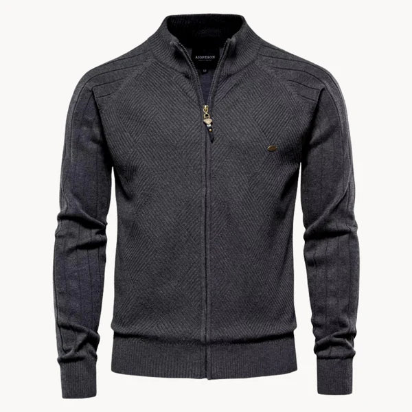 Herren Strickjacke Warm Bequem Reißverschluss - IdealeKleiden
