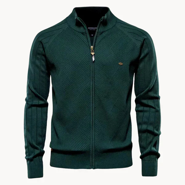 Herren Strickjacke Warm Bequem Reißverschluss