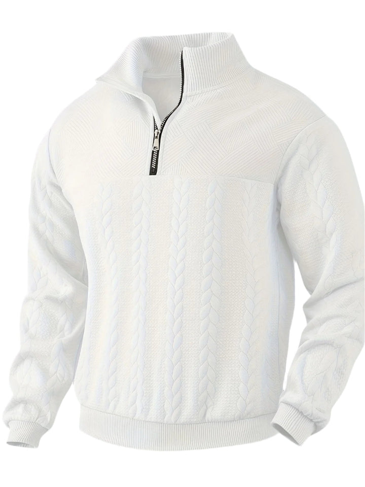 Stylisher Herren Pullover Reißverschluss Design
