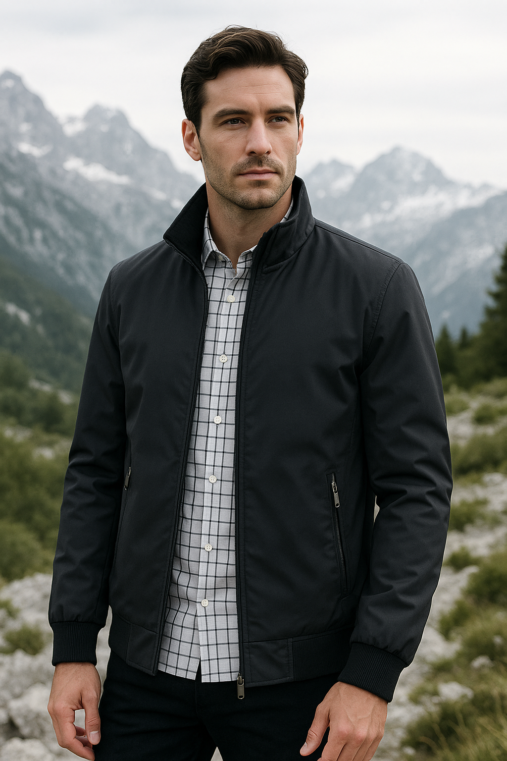 Herren Sommerjacke Leicht Komfortabel