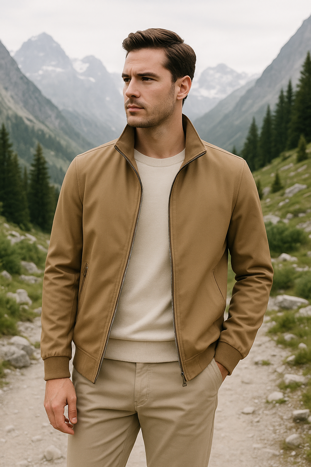 Herren Sommerjacke Leicht Komfortabel