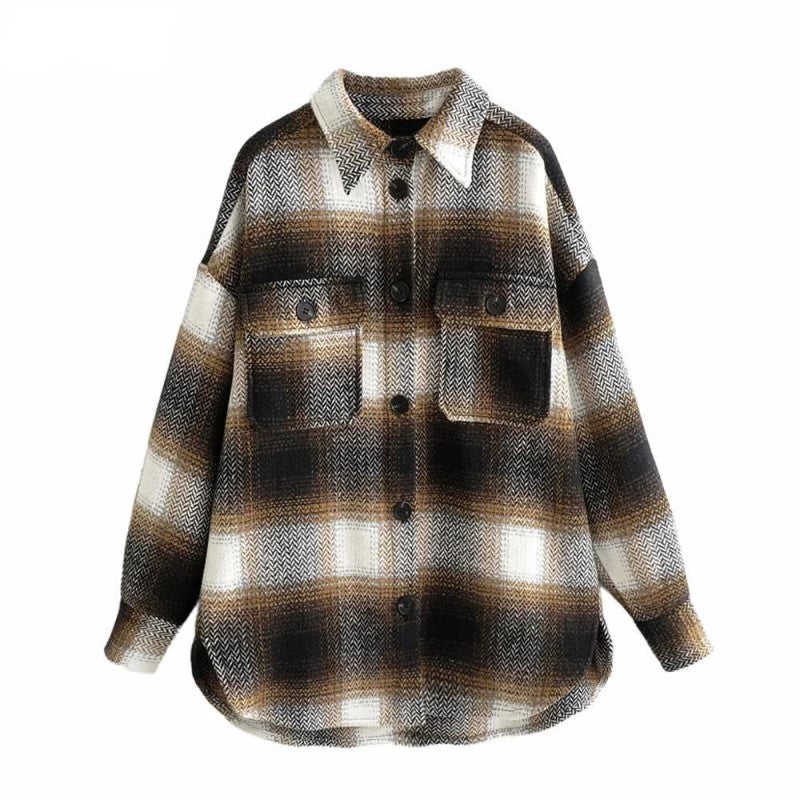 Stylische Damencoat Vintage Look