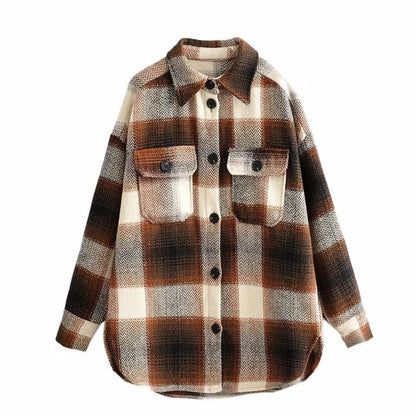 Stylische Damencoat Vintage Look