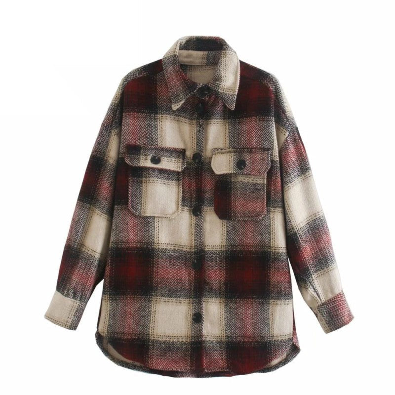 Stylische Damencoat Vintage Look