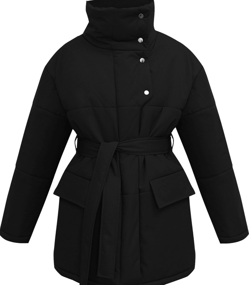 Klassische Bürojacke Mit Gürtel Damen