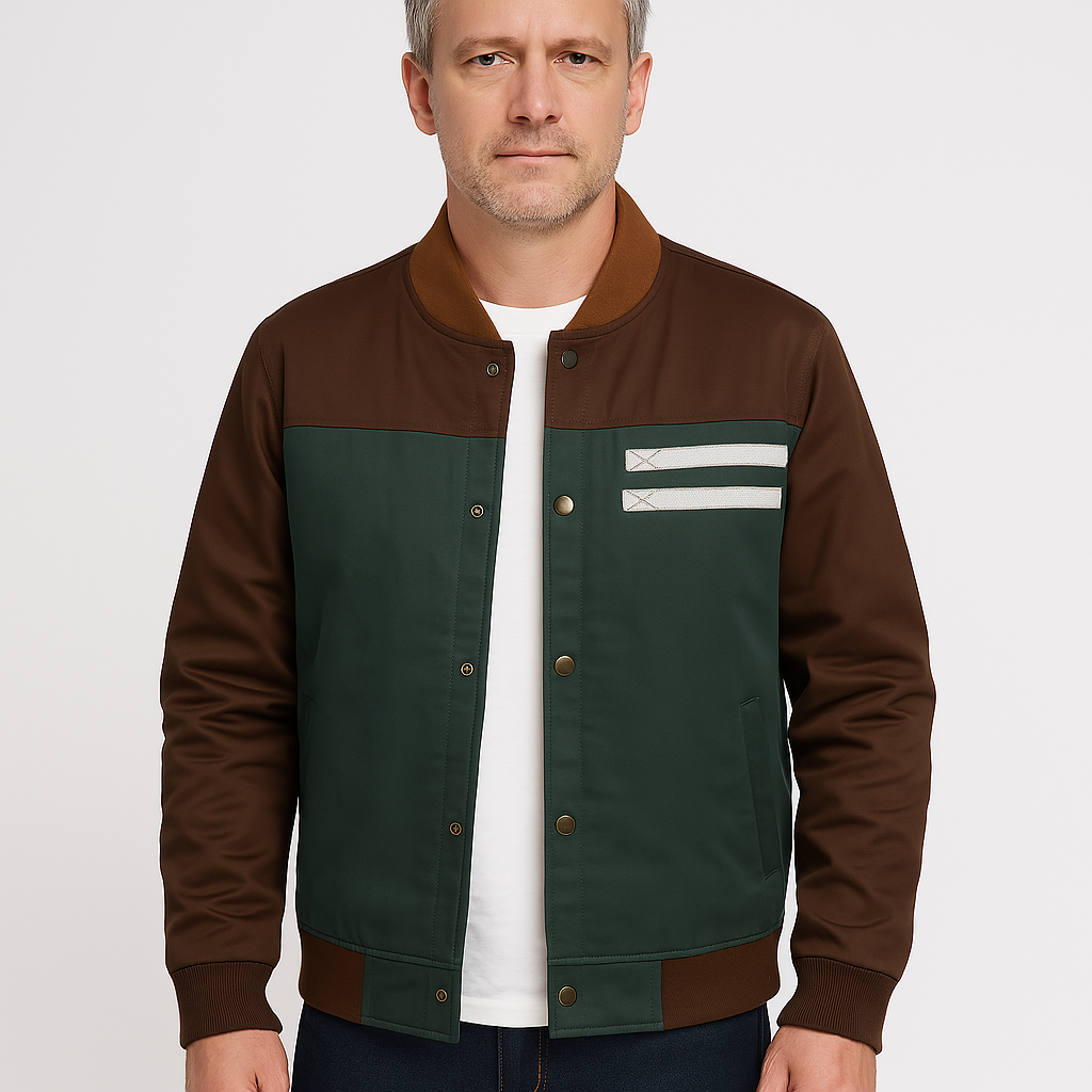 Herren Bomberjacke Leicht Vintage Style