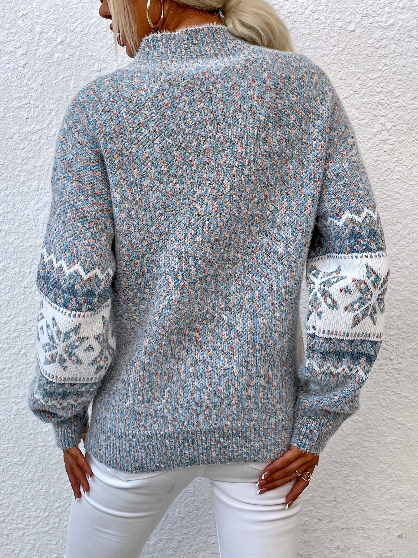 Herbstliche Damenpullover Vintage Stil - IdealeKleiden