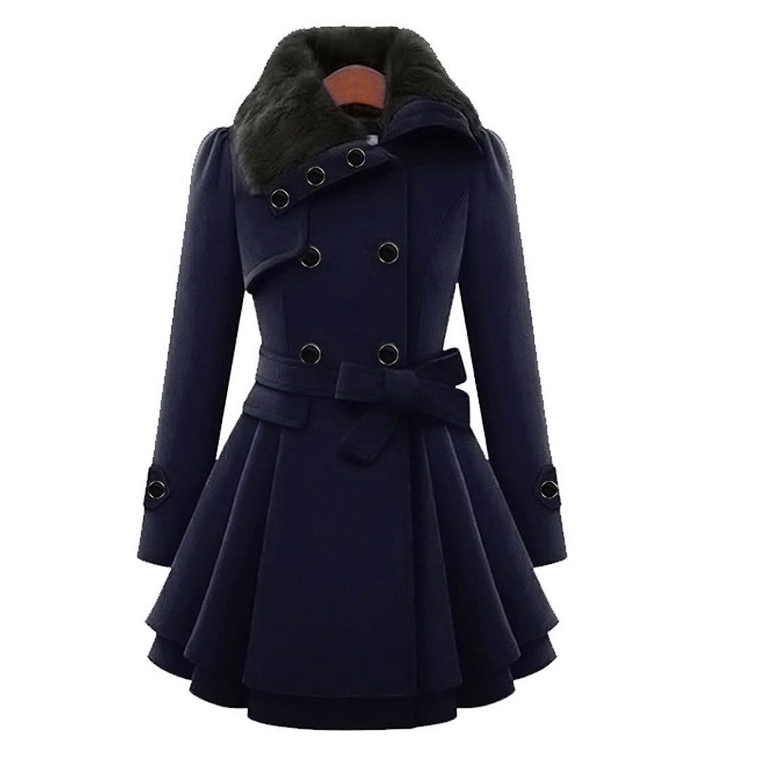 Damen Wintermantel Lang Warm & Elegant - IdealeKleiden