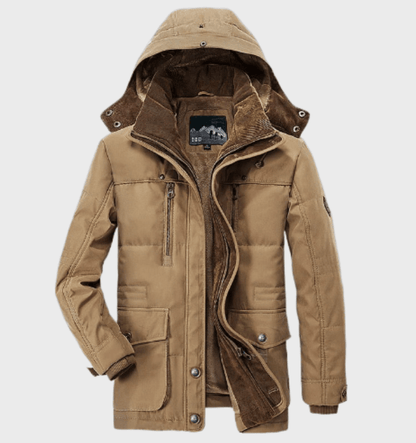Herren Winterparka Warm Kapuze