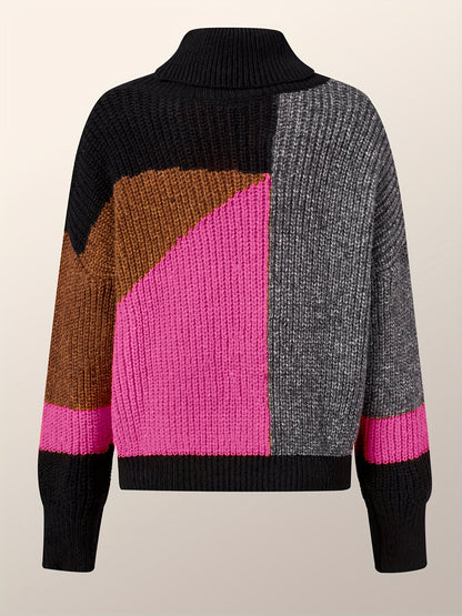 Kuschelige Frauenpullover Warm Rollkragen