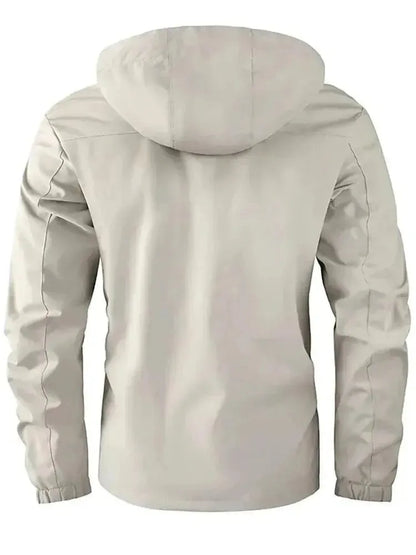 Wasserdichte Herrenjacke Kapuzen Windbreaker Regenjacke - IdealeKleiden