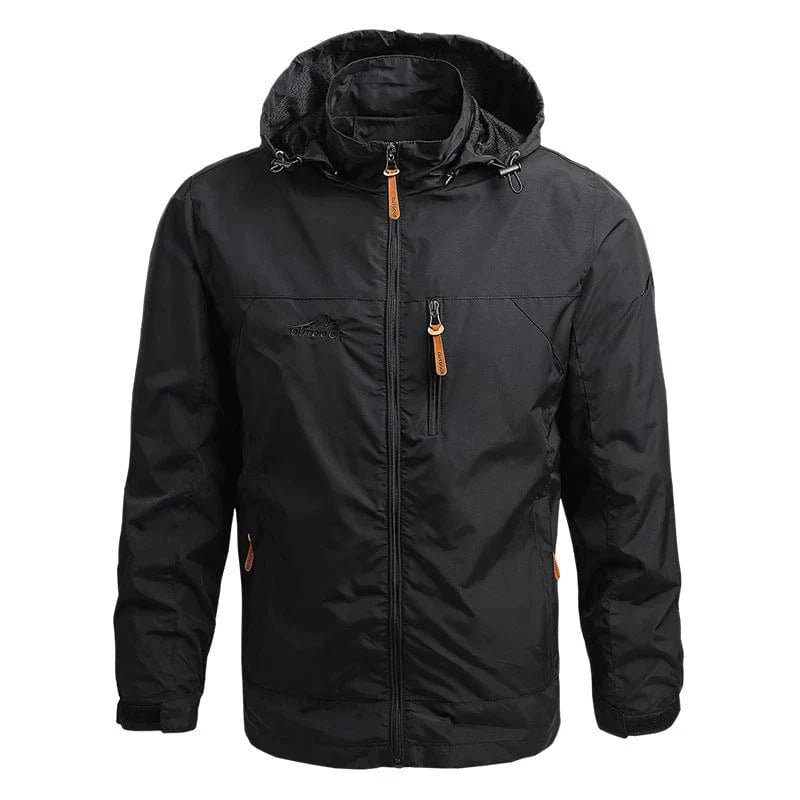 Wasserdichte Herren Outdoorjacke mit Kapuze - IdealeKleiden