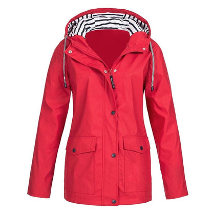 Wasserdichte Damenregenjacke Stilvoll & Funktional