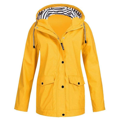 Wasserdichte Damenregenjacke Stilvoll & Funktional