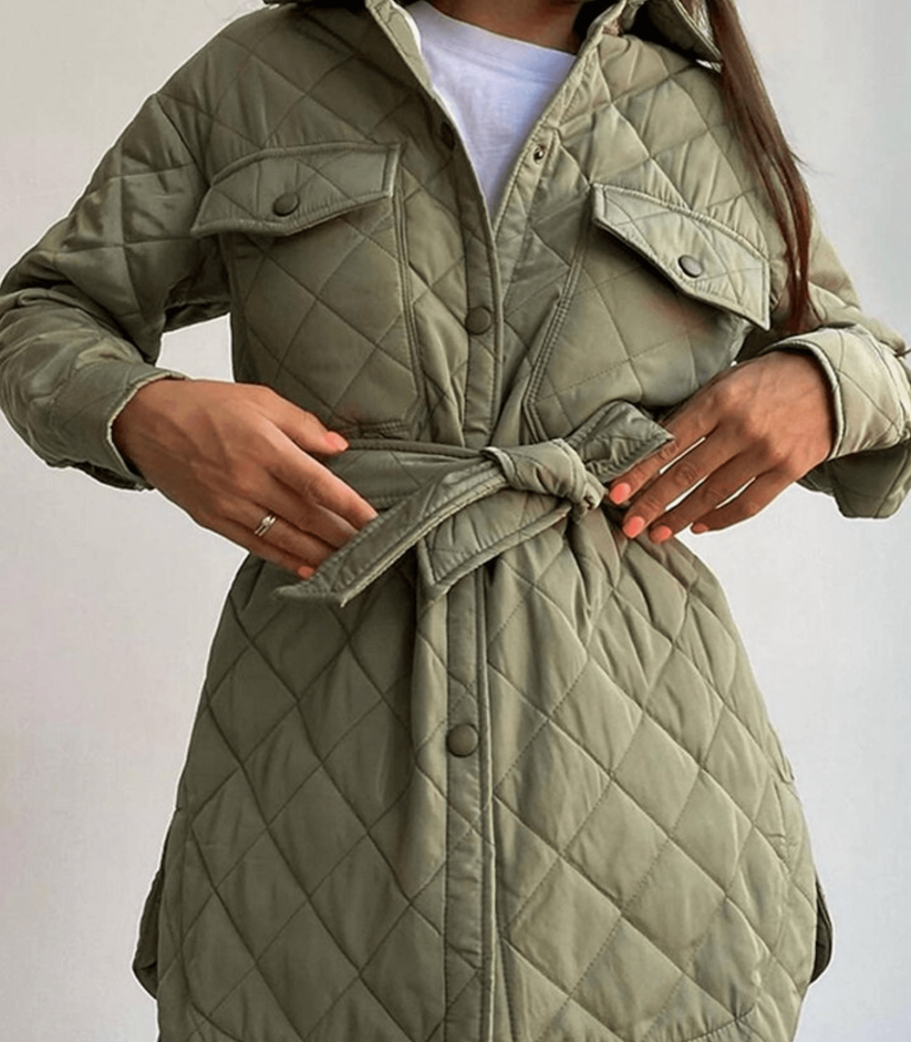 Große Steppjacke Oversized Frauen