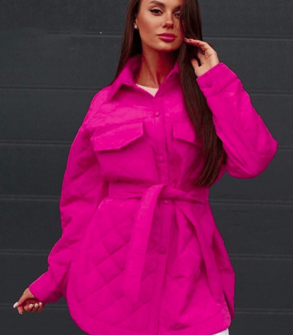 Große Steppjacke Oversized Frauen