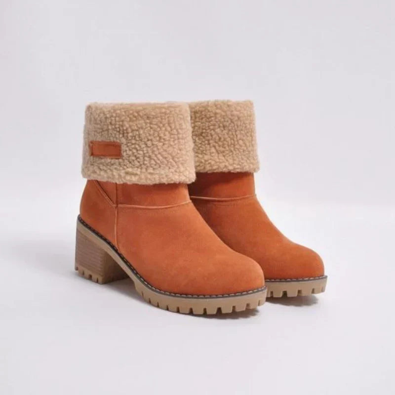 Bequeme Damenstiefel Warm Gefüttert