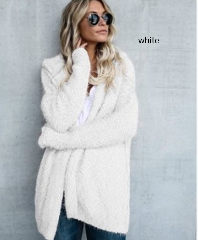 Kapuzenjacke Damen Trendy Strick
