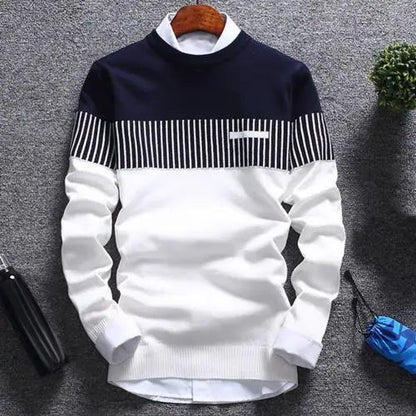Herren Strickpullover Streifen Modern Design