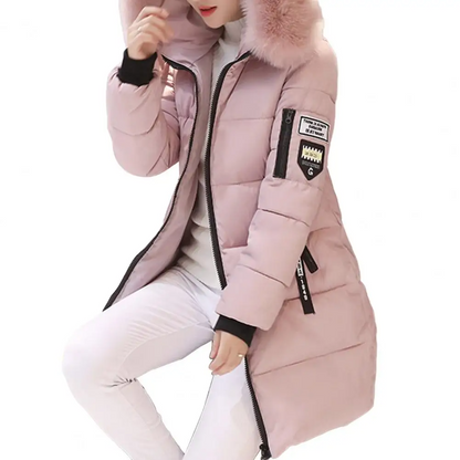 Warme Damen Winterjacke Wasserabweisend