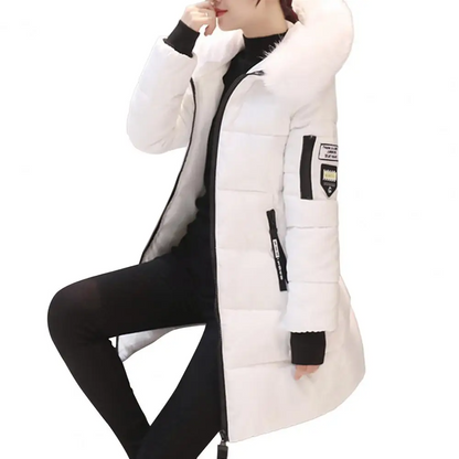 Warme Damen Winterjacke Wasserabweisend