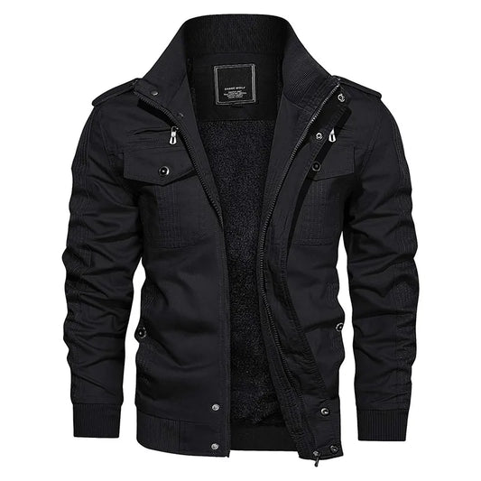 Praktische Herrenjacke Winddicht Outdoor - IdealeKleiden