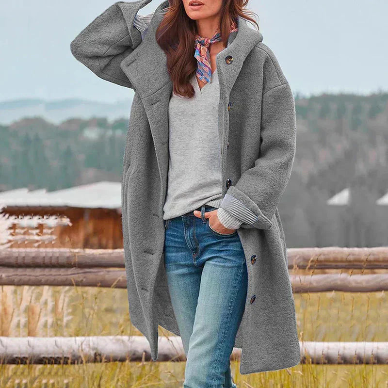 Kuschelige Kapuzenjacke Damen