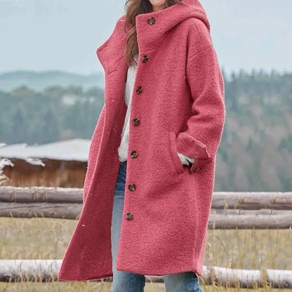 Kuschelige Kapuzenjacke Damen