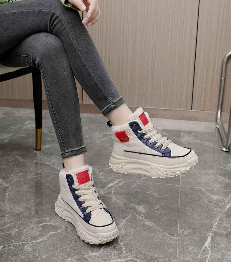 Damenschuhe Warm Winterstiefel Komfort