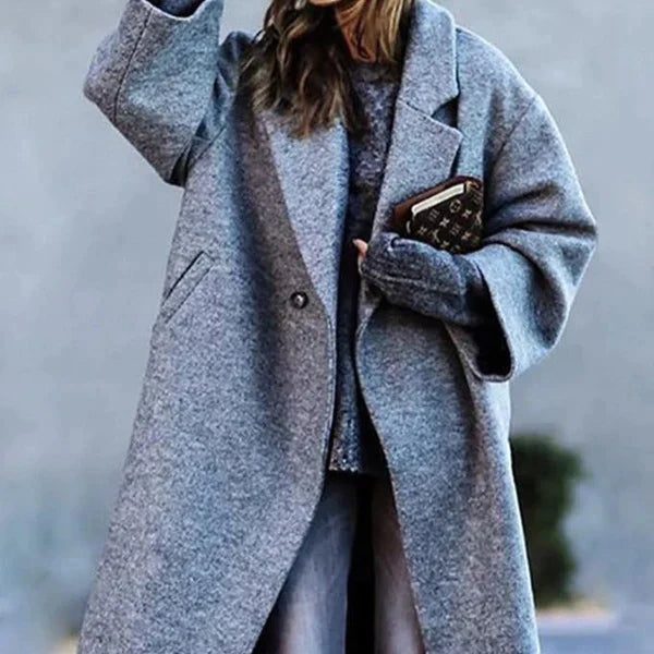 Eleganter Wollmantel Damen Mode - IdealeKleiden