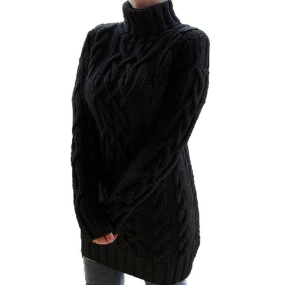 Weiches Strickkleid Damen Warm