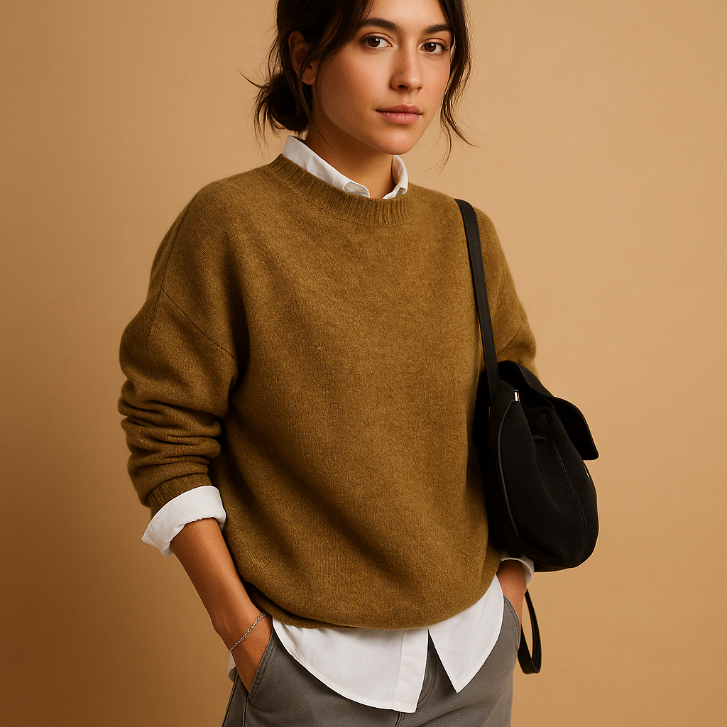 Damen Pullover Langarm Elegant