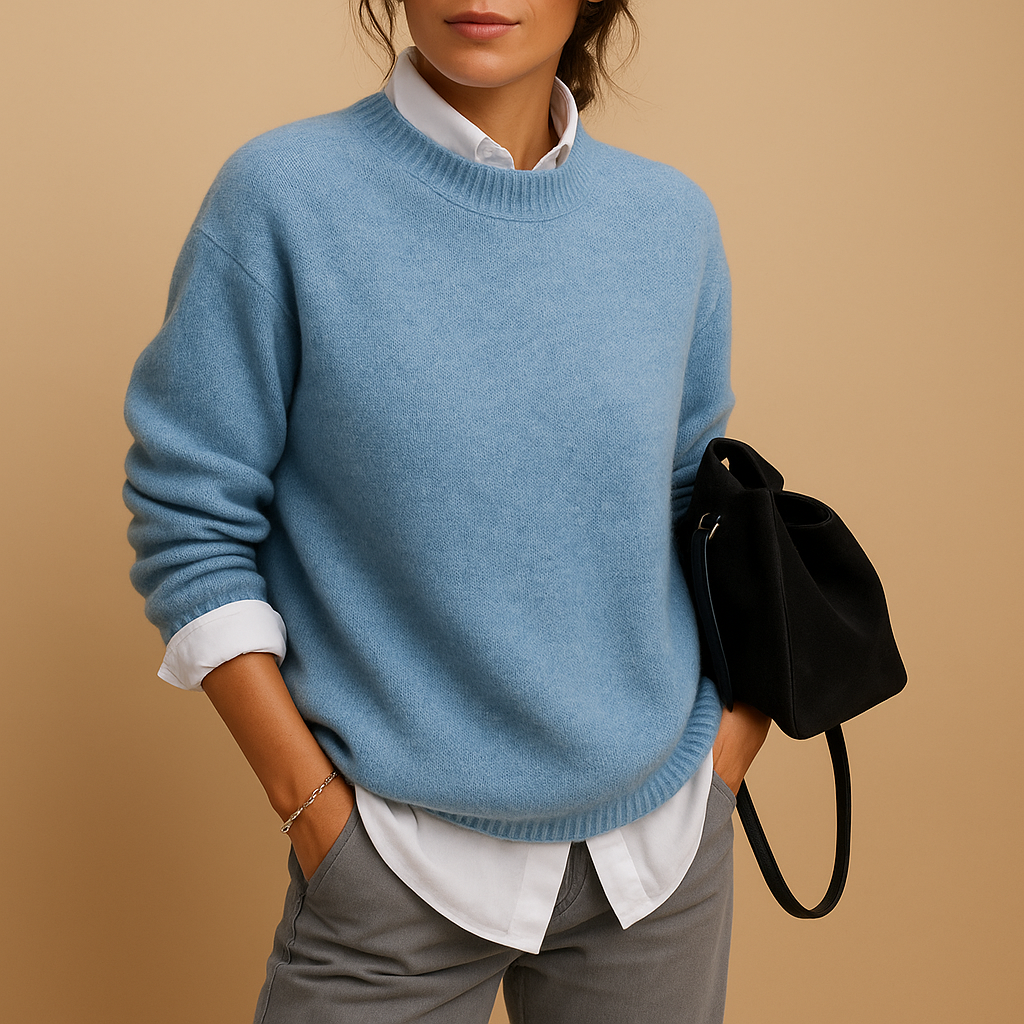 Damen Pullover Langarm Elegant