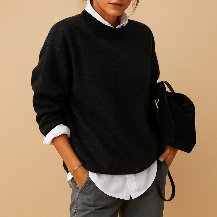 Damen Pullover Langarm Elegant