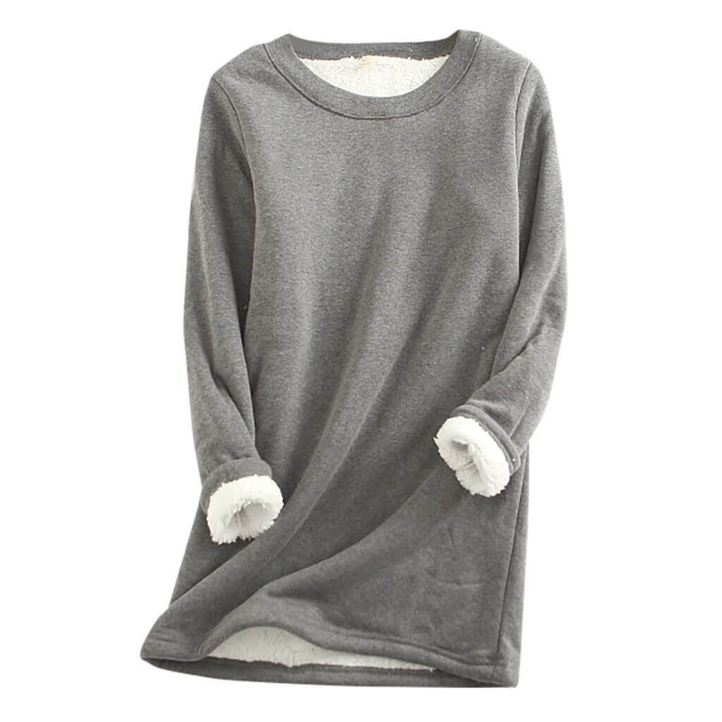 Damen Fleecepullover Weich und Warm