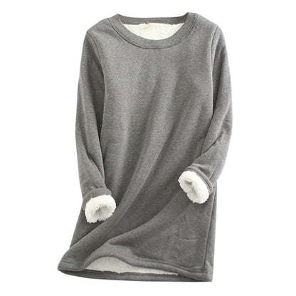 Damen Fleecepullover Weich und Warm