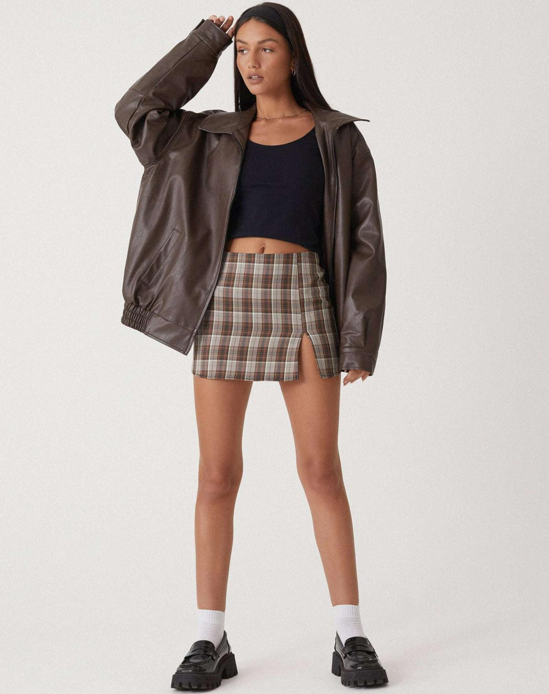 Übergröße Lederjacke Damen Modern Design, Hochwertig - IdealeKleiden