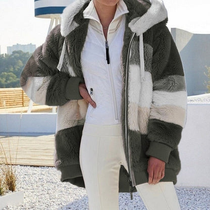 Damen Fleecejacke Weich & Warm Voller Reißverschluss