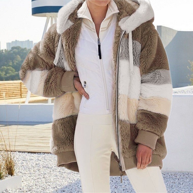 Damen Fleecejacke Weich & Warm Voller Reißverschluss