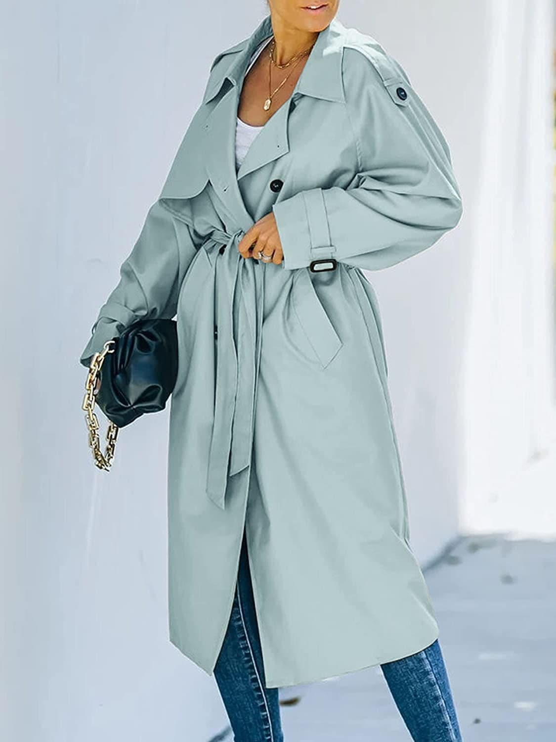 Eleganter Trenchcoat Klassik Design