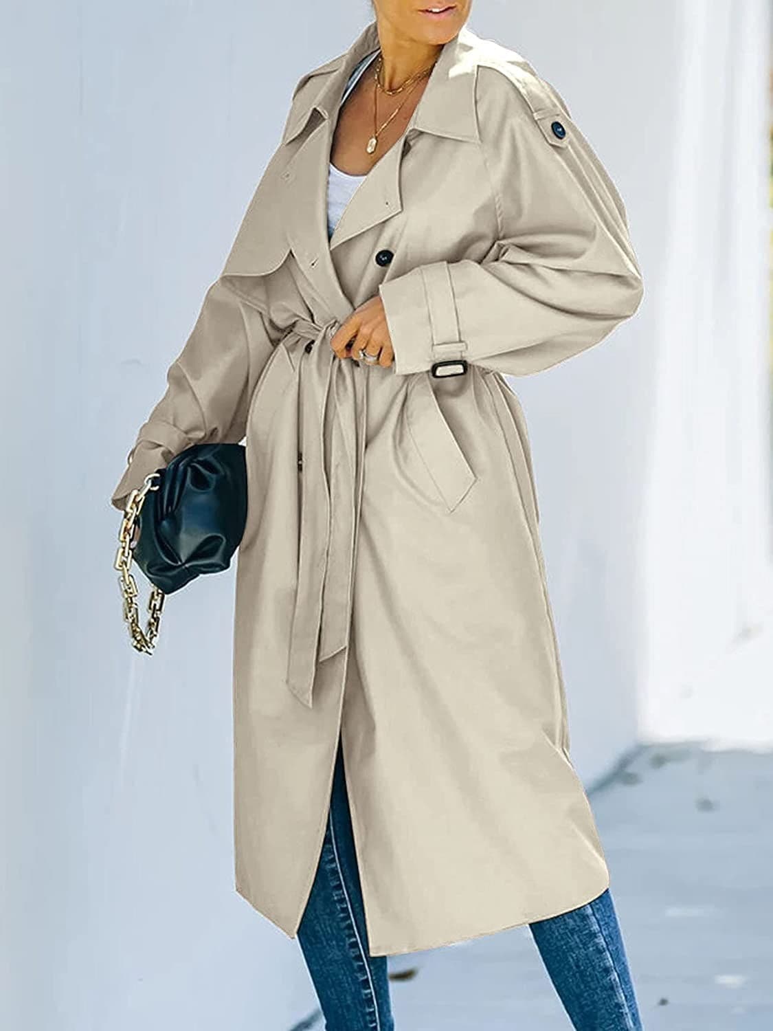 Eleganter Trenchcoat Klassik Design