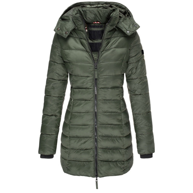Winterparka Damen Daunen Mantel Kapuze