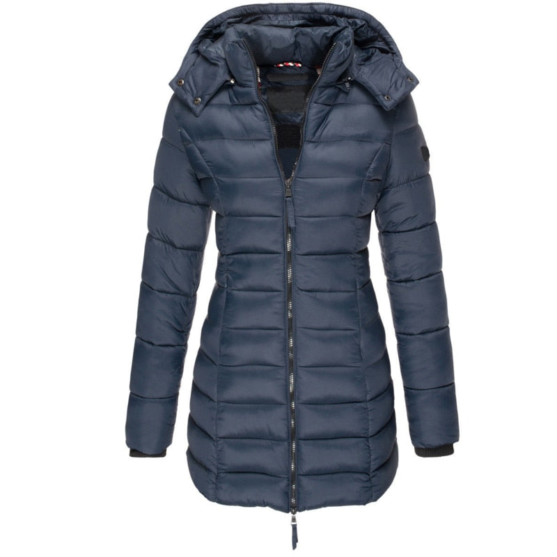 Winterparka Damen Daunen Mantel Kapuze