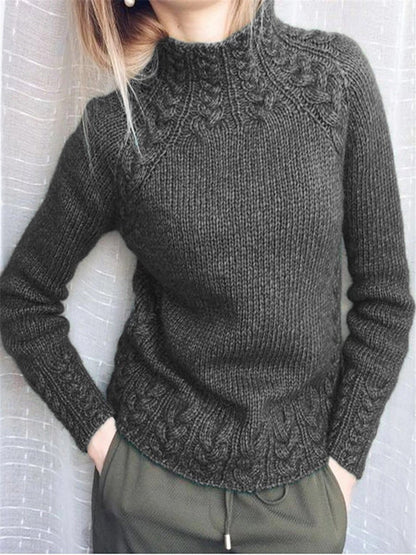 Bequemer Strickpullover Damen Locker Fit