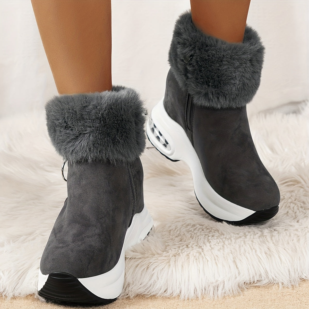 Damen Winterstiefel Warm & Komfortabel - IdealeKleiden