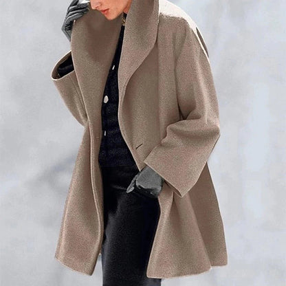 Damen Winterjacke Wolle Elegant