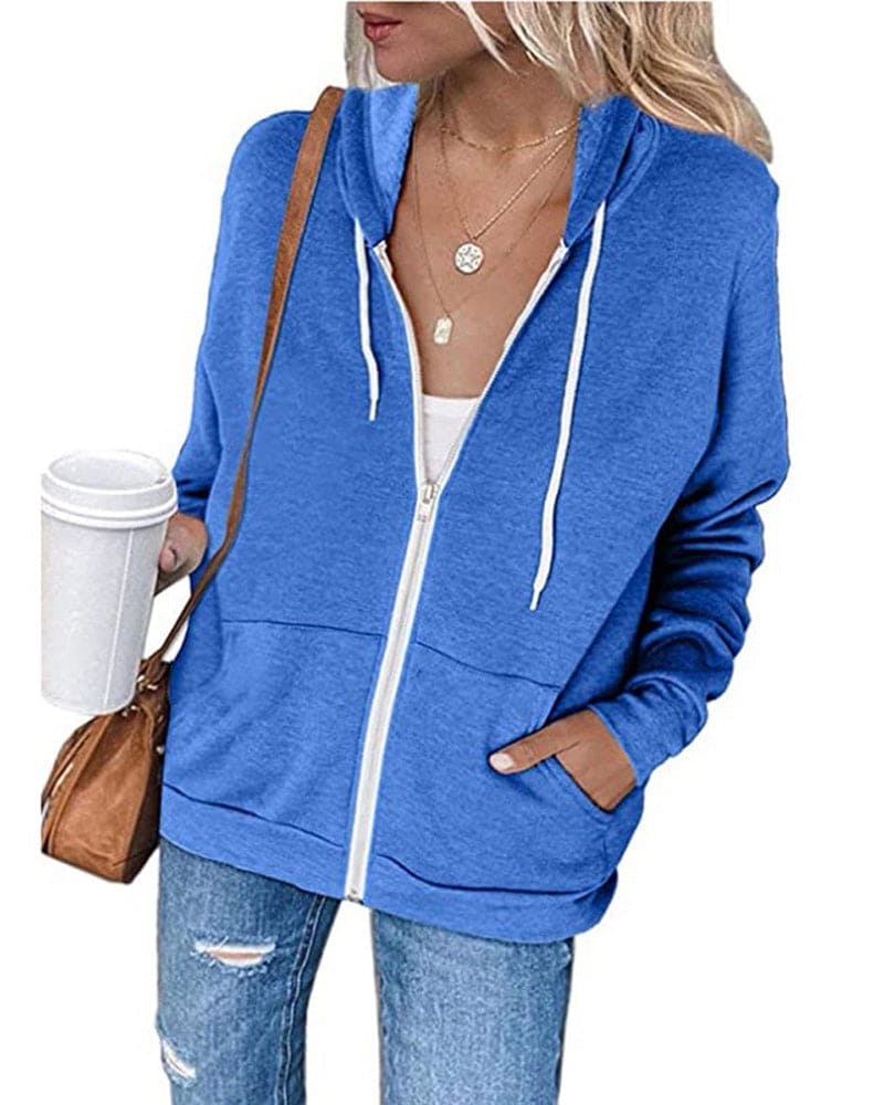 Damen Hoodie Mit Reißverschluss